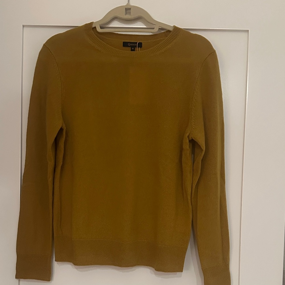 Quince Mustard Knit Top